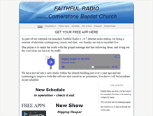 Tablet Screenshot of faithfulradio.com